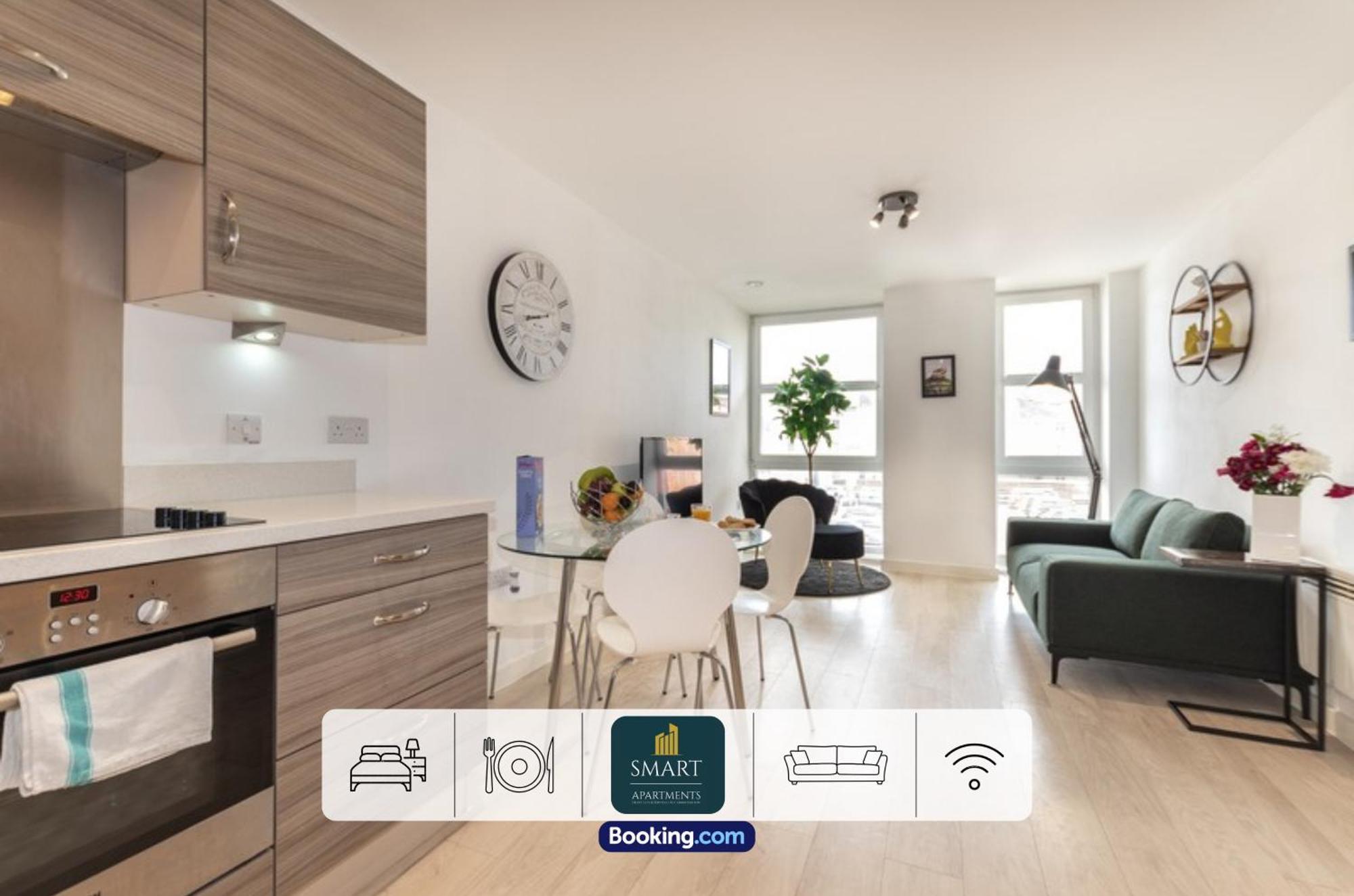 Spacious City Center Apartment By Smart Apartments Short Lets & Serviced Accommodation Apartment Southampton With Free Wifi Exterior foto